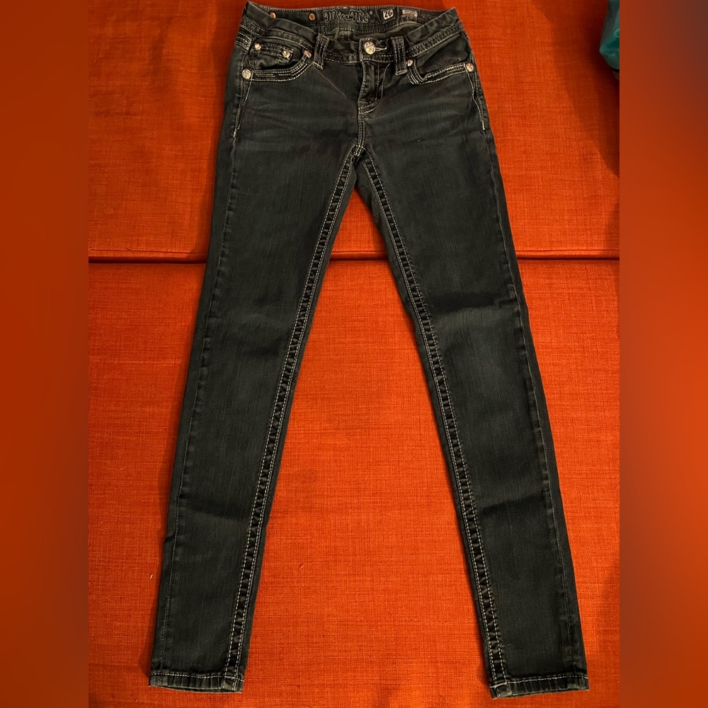 Miss Me Denim Mid-Rise Skinny Jeans 26